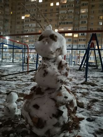 Нижегородцы делятся фотографиями первых снеговиков - фото 3