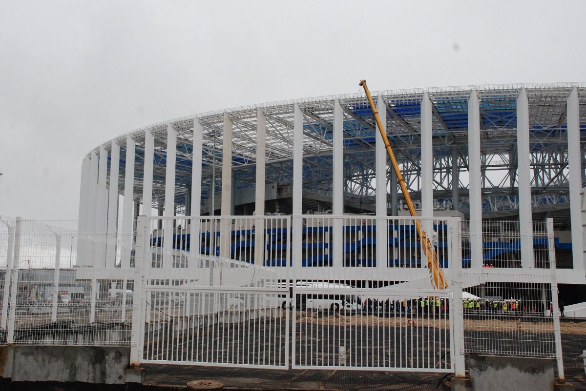 На стадионе «Нижний Новгород» завершился монтаж кровли