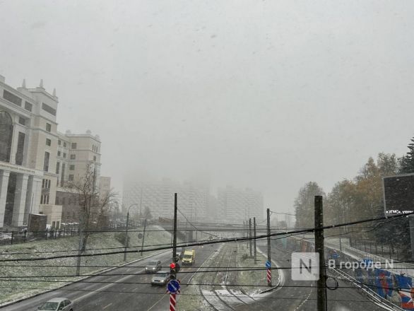 Снежная буря и сильный ветер накрыли Нижний Новгород днем 17 октября - фото 4
