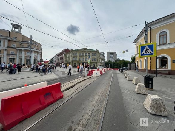 Пробки и раскопки. Проверяем, как ремонтируют трамвайные пути в Нижнем Новгороде - фото 26