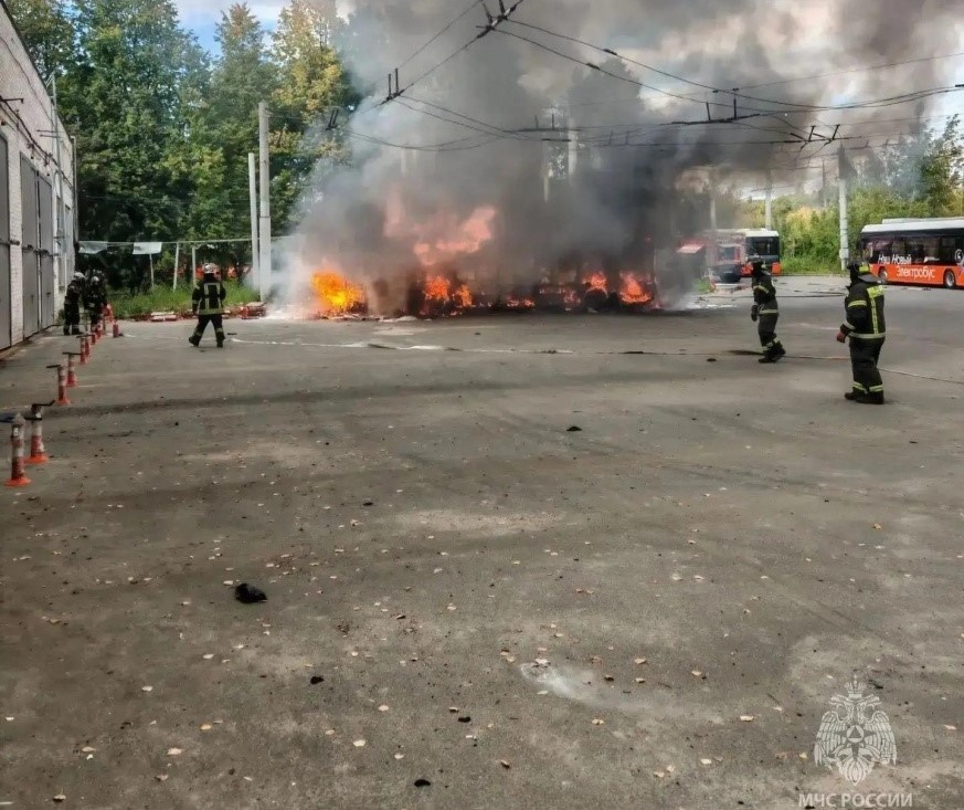 Электробусы работают в штатном режиме в Нижнем Новгороде после пожара - фото 1