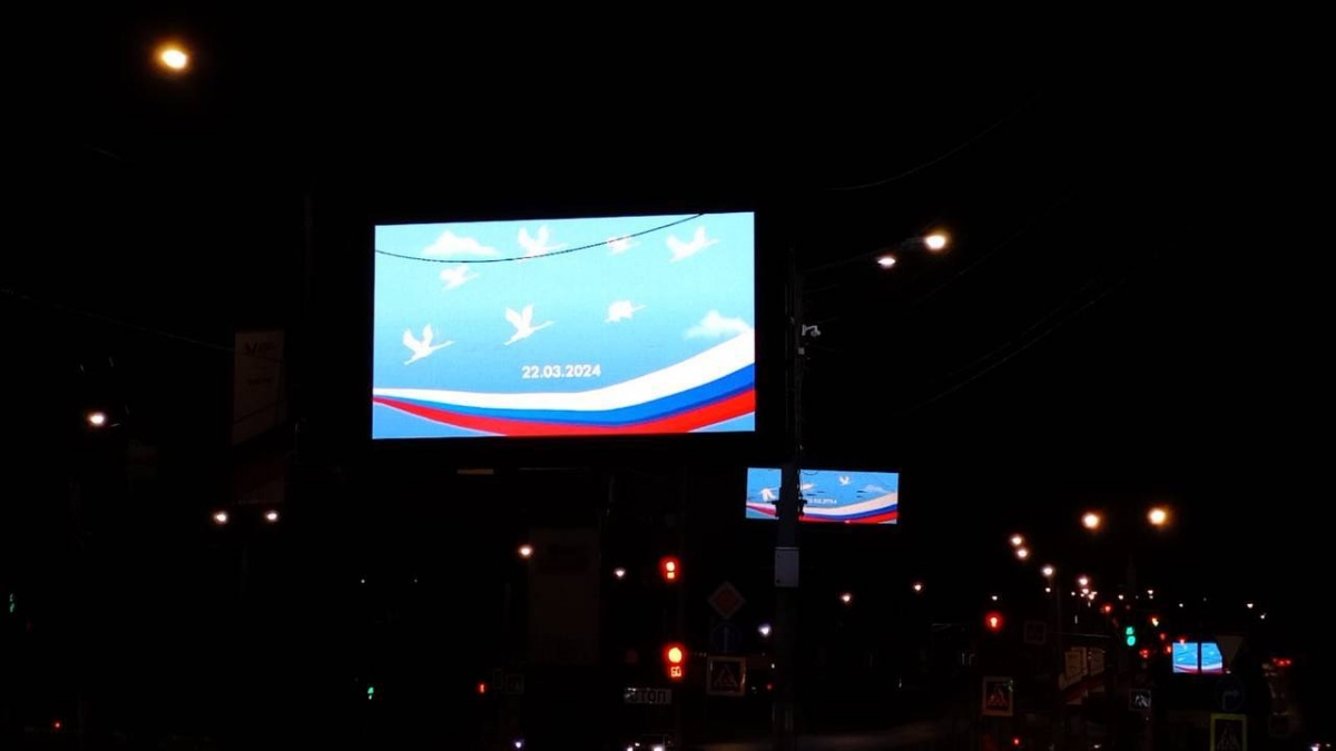 Журавли появились на билбордах Нижнего Новгорода в память о жертвах теракта - фото 1