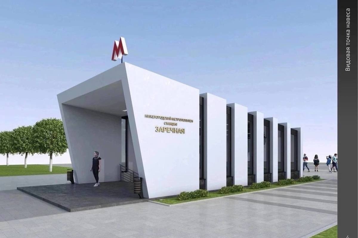 Началась установка павильона над входом на станцию метро &laquo;Заречная&raquo; - фото 1