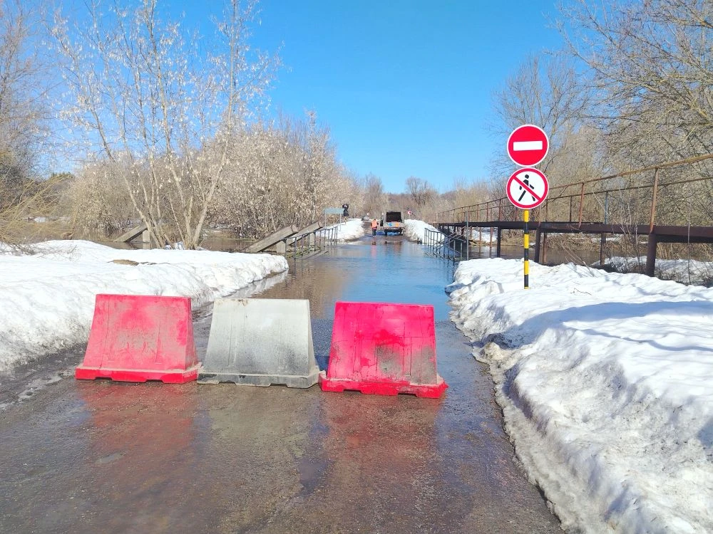 Три моста и участок дороги затопило в Нижегородской области - фото 1