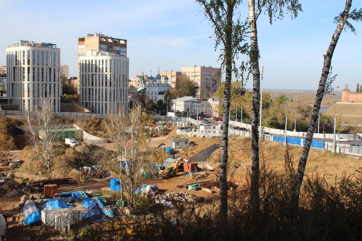 Опубликованы фото строящегося террасного парка в Нижнем Новгороде - фото 1
