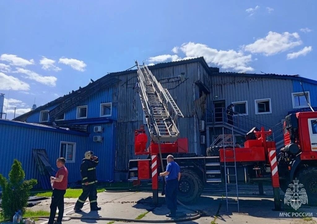 Опубликованы фото пожара на производстве в Нижегородской области - фото 1