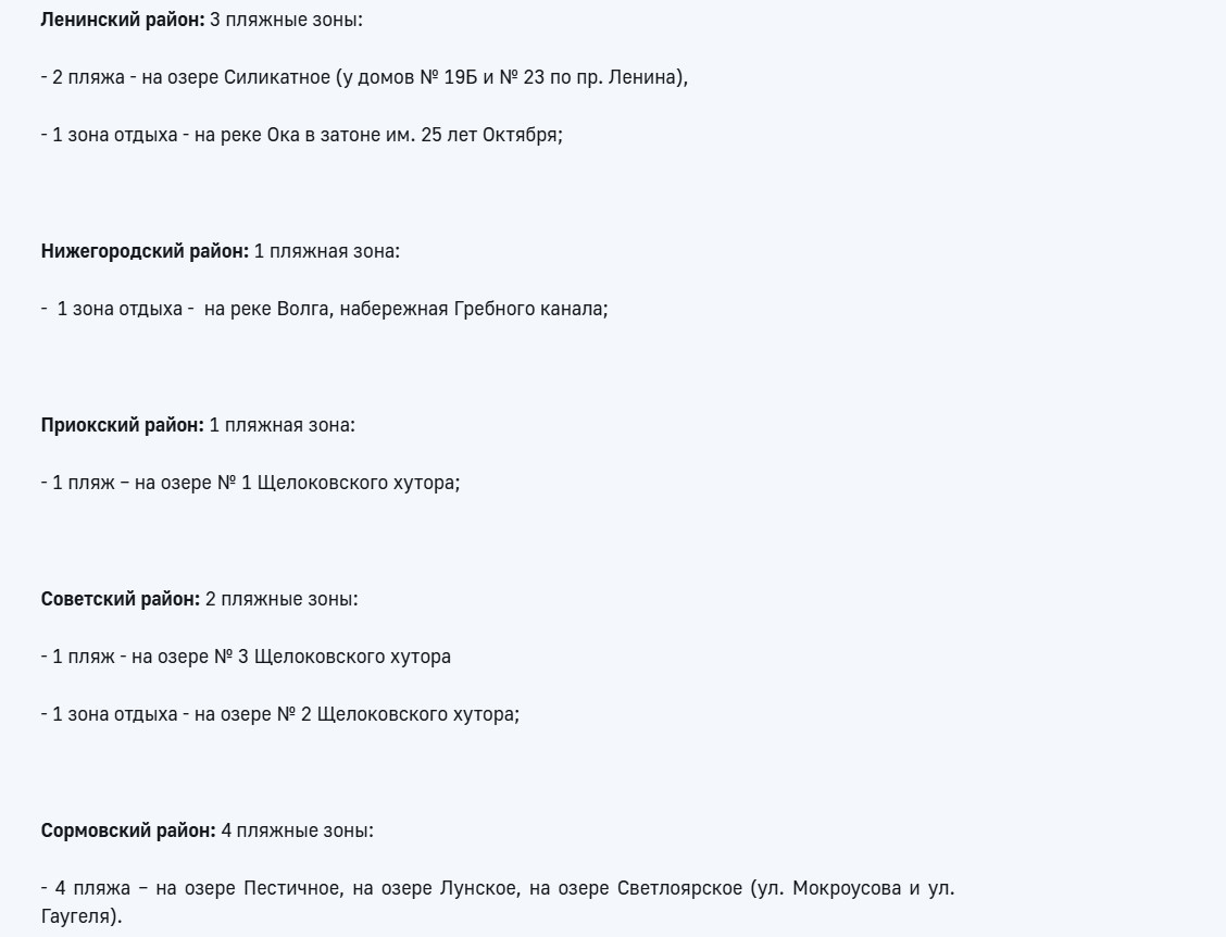13 пляжей заработают в Нижнем Новгороде летом 2026 года - фото 3